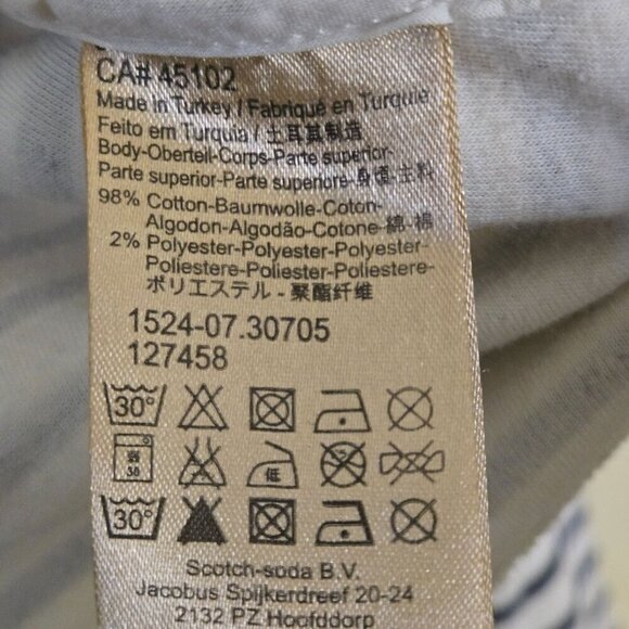 Maison Scotch & Soda J'adore L'hiver Striped Open Front Cardigan Sweater Size 2 - Picture 6 of 6